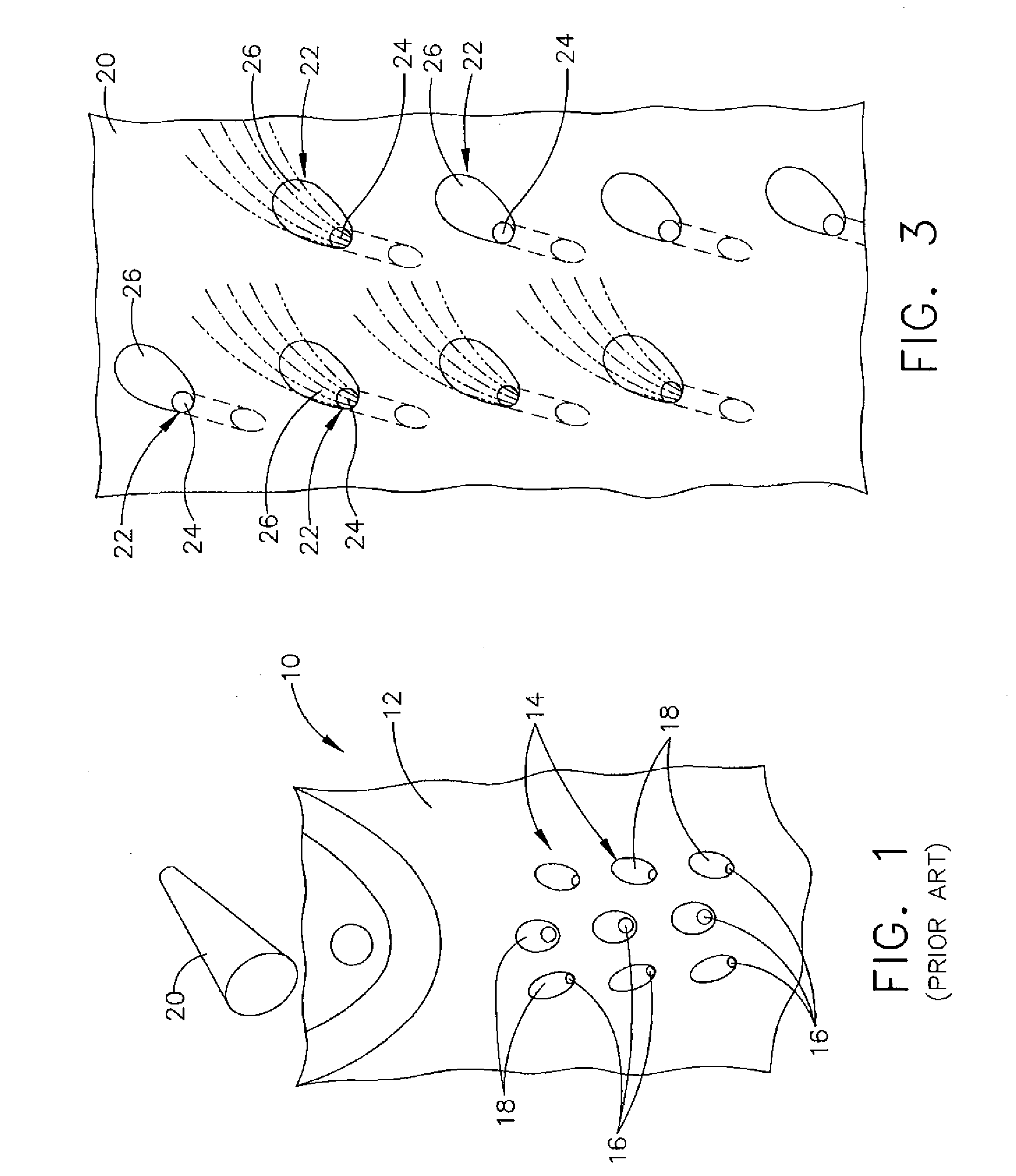 Method of forming cooling holes and turbine airfoil with hybrid-formed cooling holes