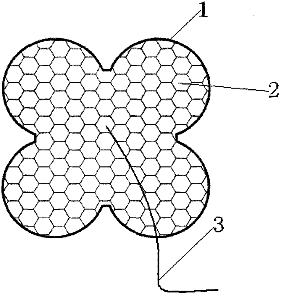 Multi-functional dressing for firearm perforating wound in limbs