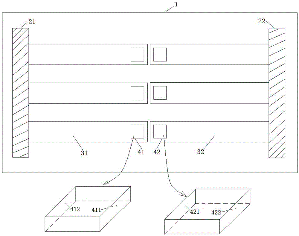 Structure for testing stress gradient of MEMS micro beam with detection hole, and measurement method