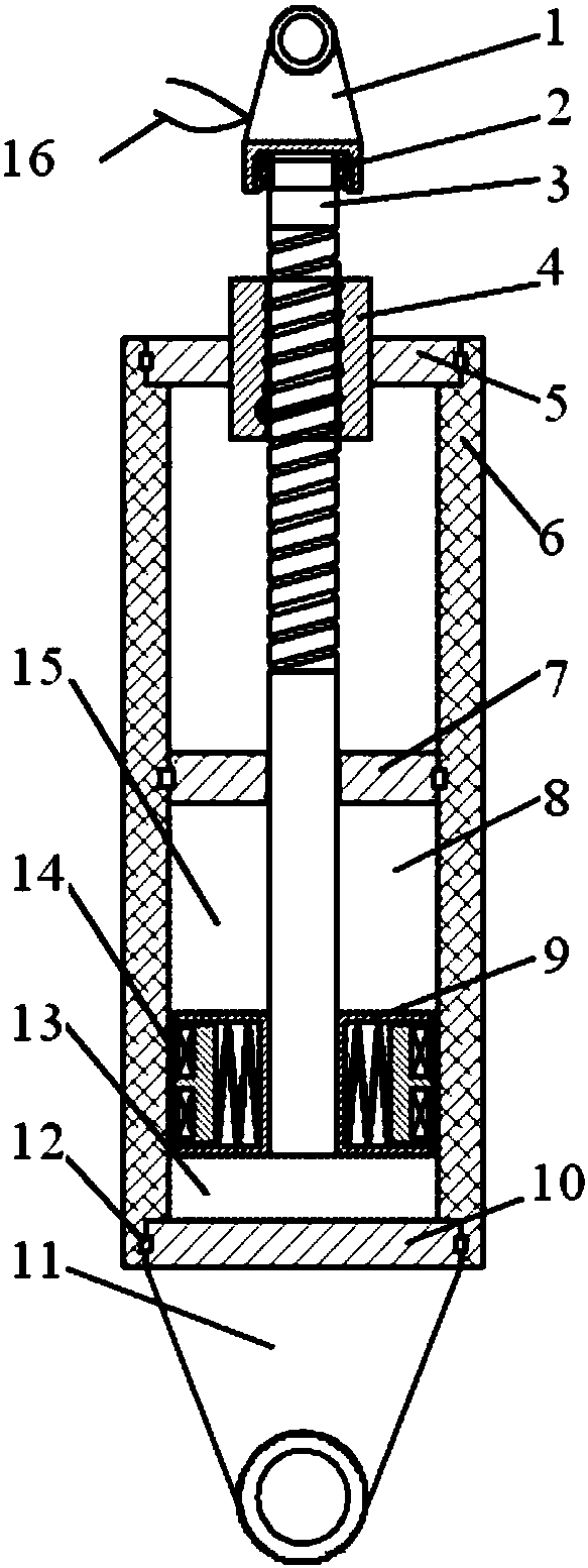 A magnetorheological fluid damper