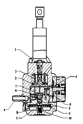 Hydraulic balance valve with changeable load