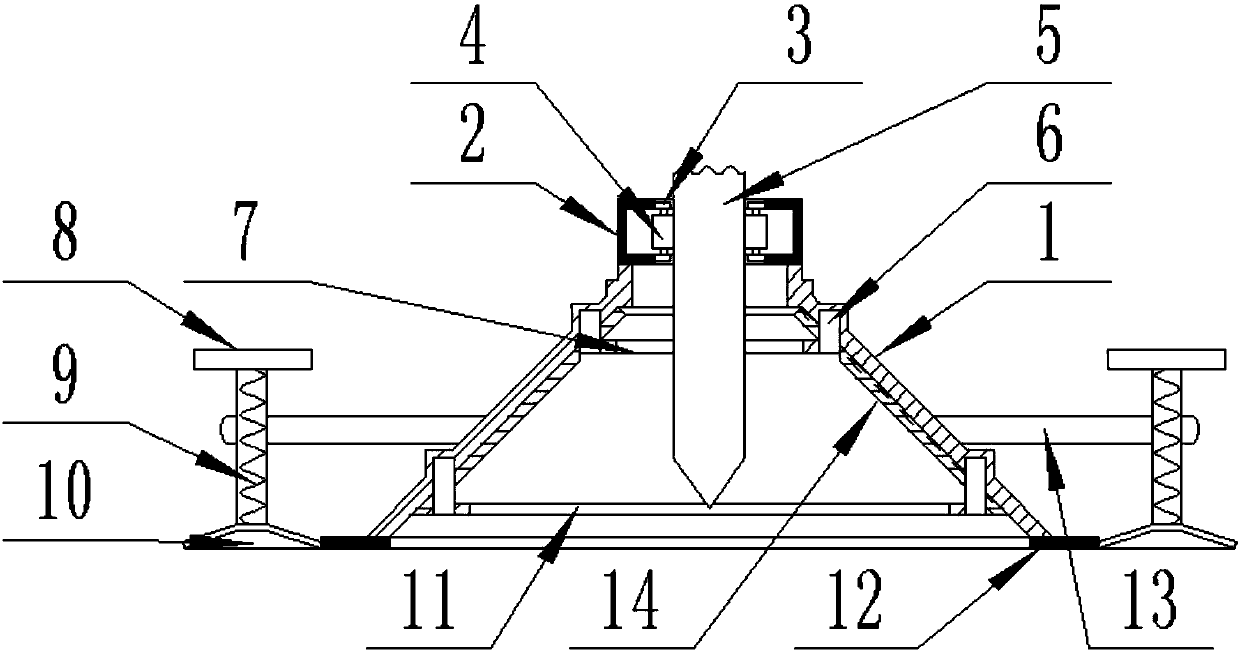 Dustproof device for building wall surface drilling