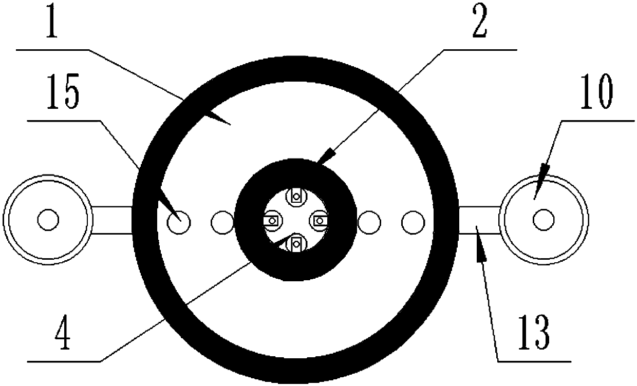 Dustproof device for building wall surface drilling