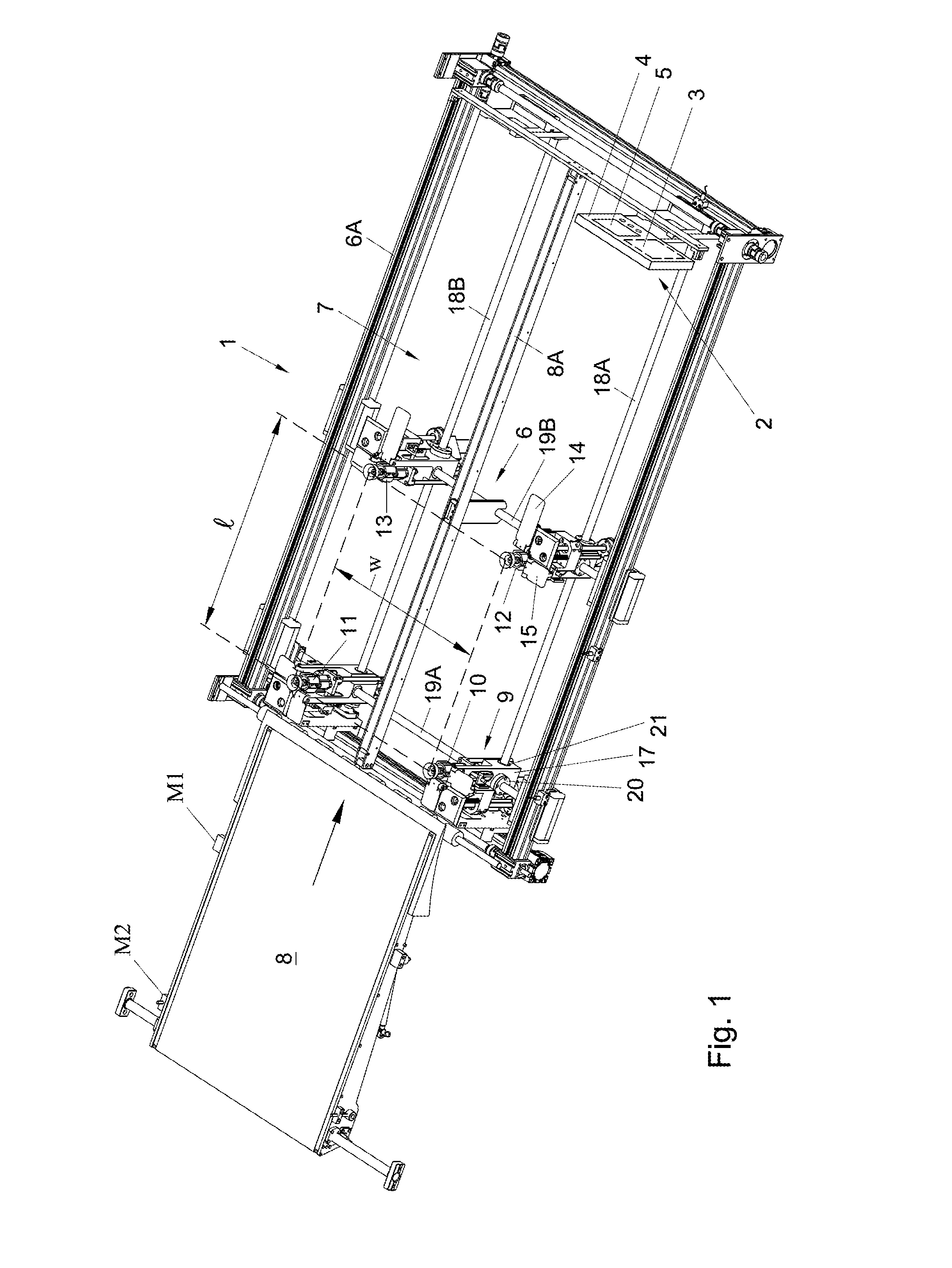 A method and system for automatically processing blanks for packaging boxes