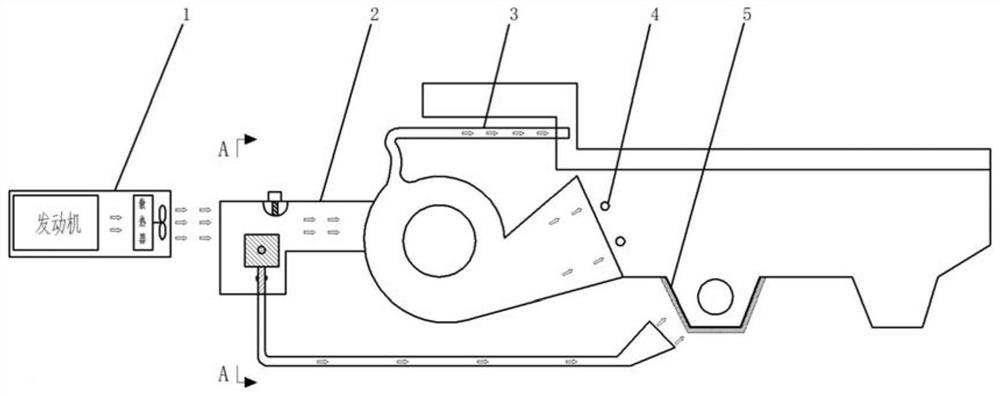 Hot air cleaning and sorting system for combined harvester and working method