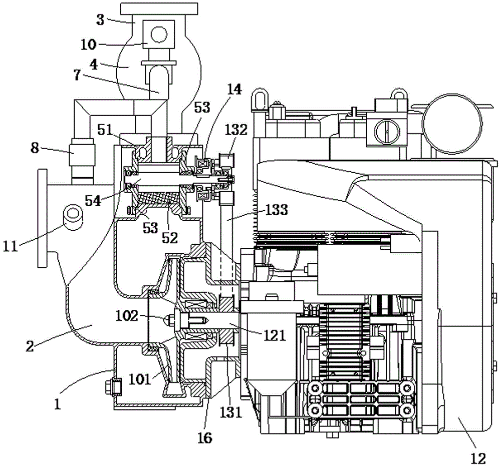 Oil-free rotary vane vacuum self-priming centrifugal pump and its application method