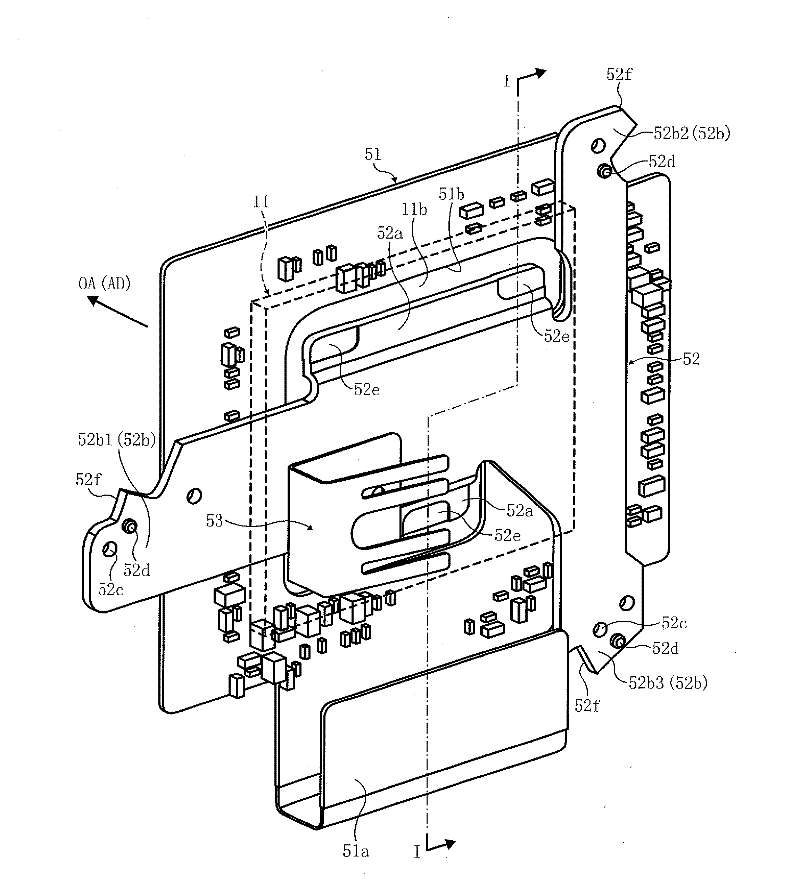 Inclination adjustment mechanism, imaging device and information terminal provided with inclination adjustment mechanism