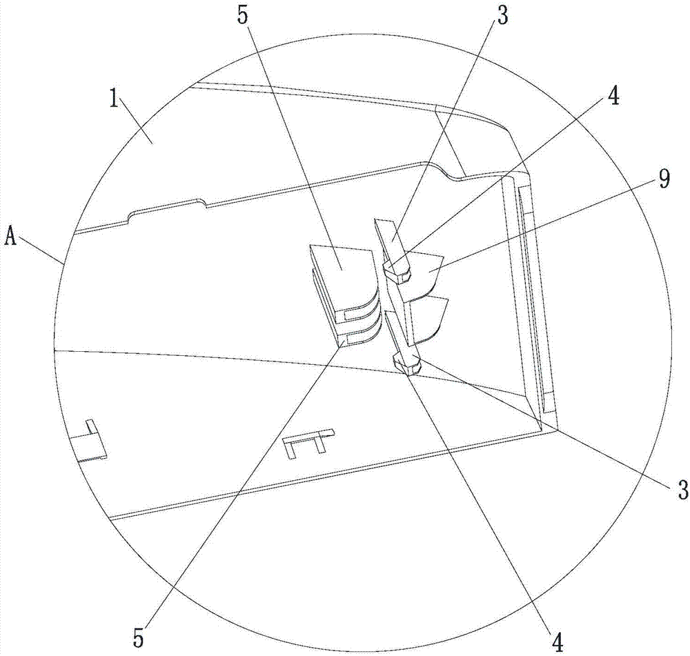 Rear housing assembly structure and display