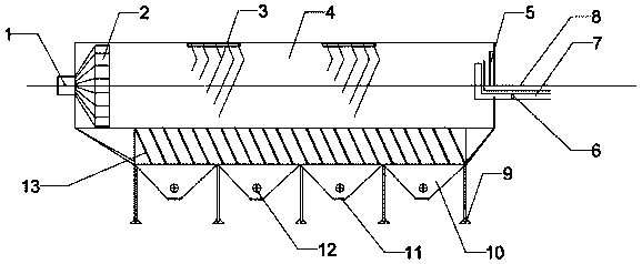 Small sewage treatment sedimentation tank