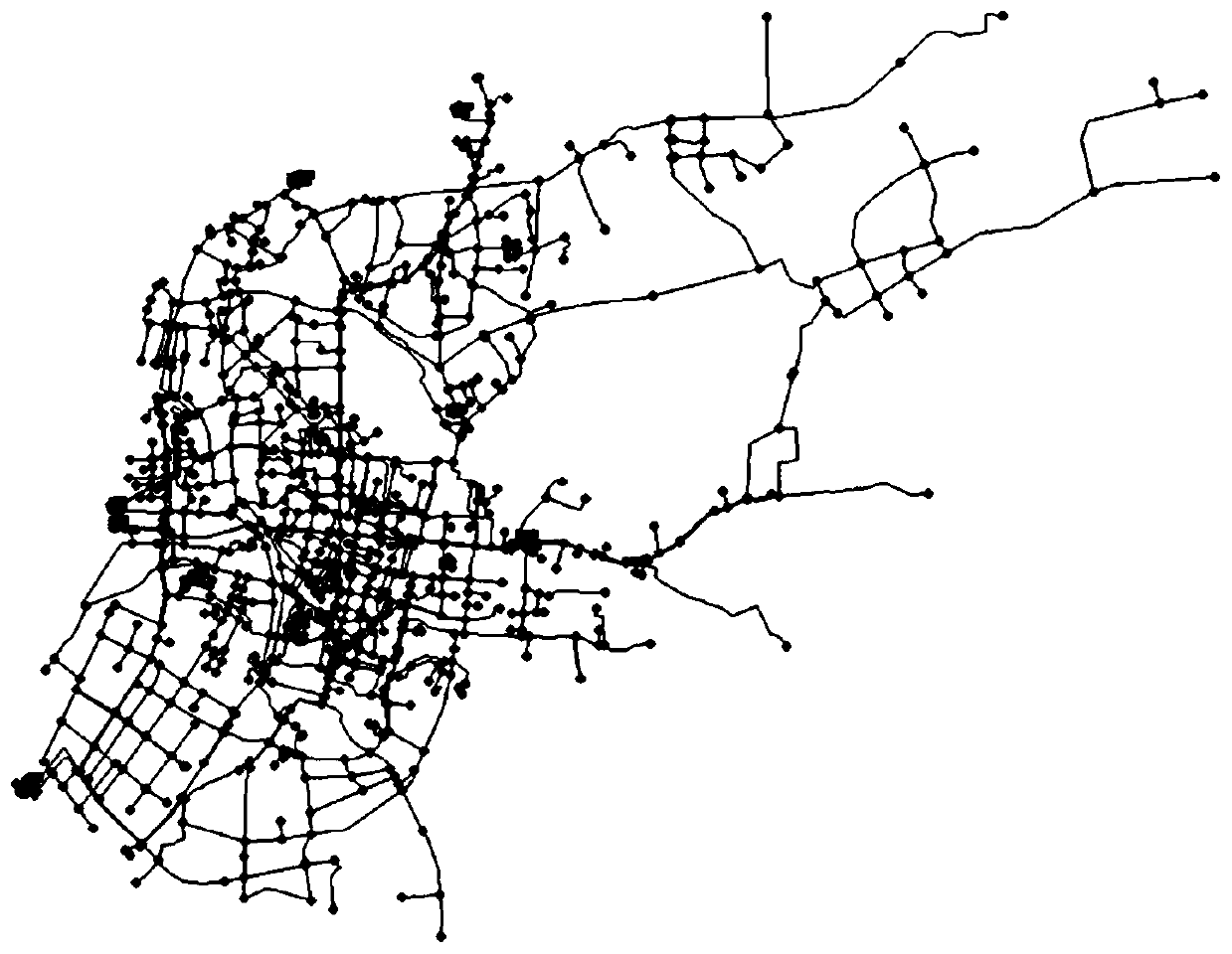 Water supply pipe network DMA automatic partitioning method based on graph partitioning