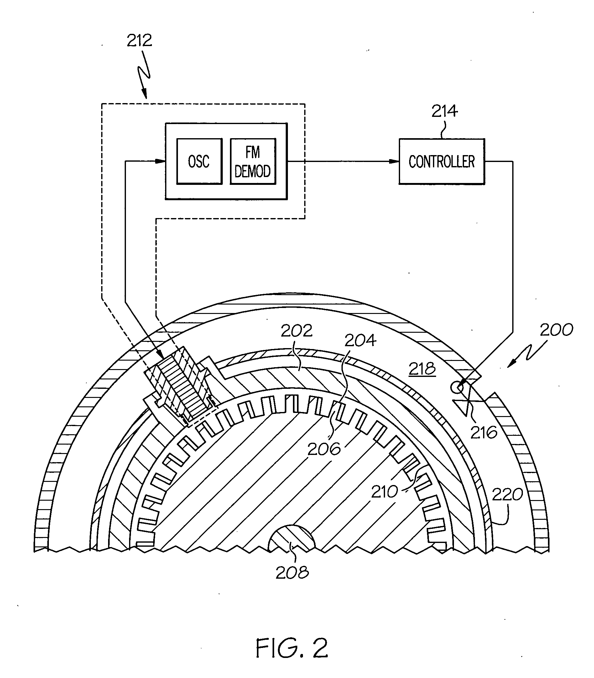 Turbine blade proximity sensor and control system