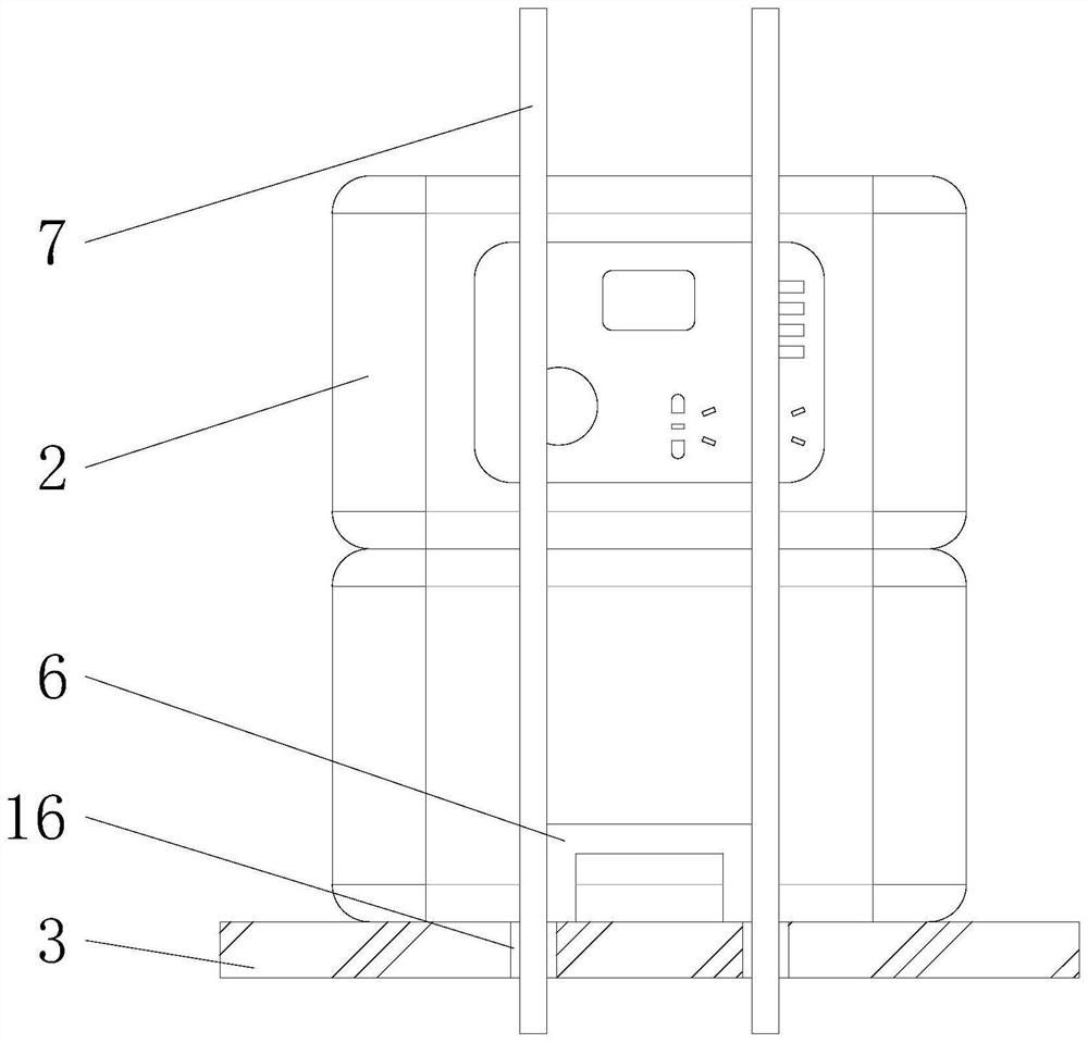 High-capacity energy storage power supply with wireless charging function