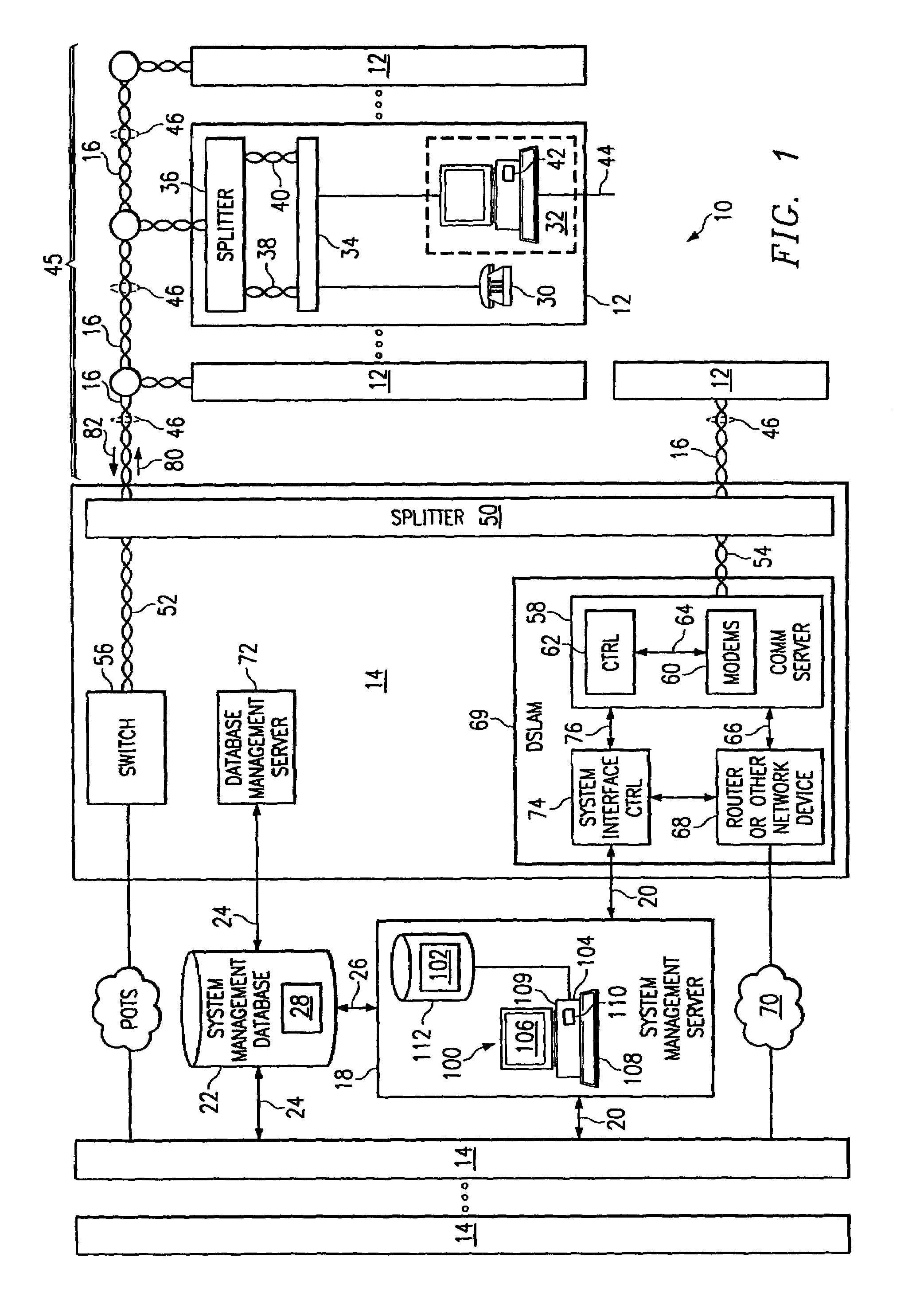 System and method for determining the transmit power of a communication device operating on digital subscriber lines