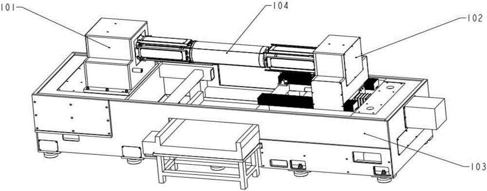 Rod clamping mechanism of monocrystal silicon horizontal single-rod squarer