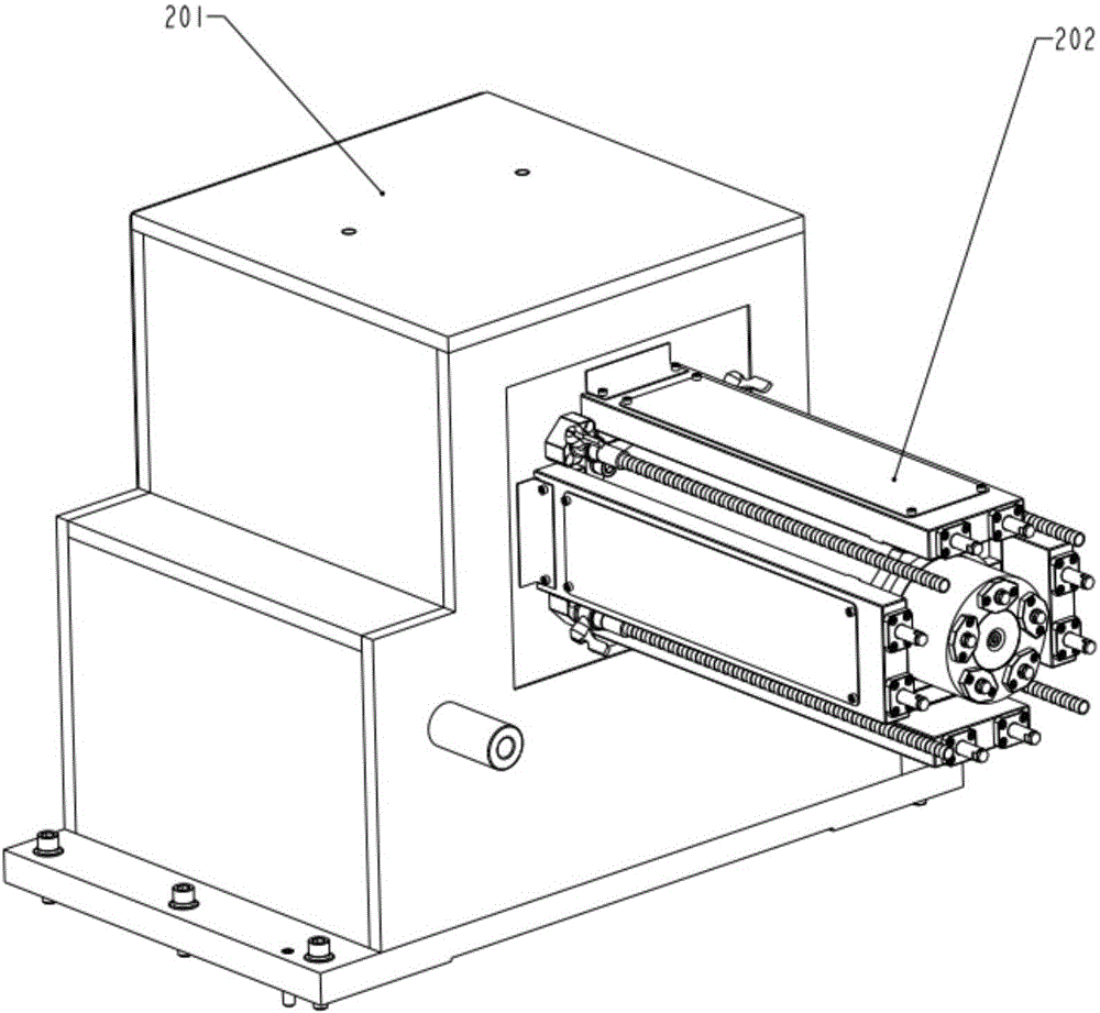 Rod clamping mechanism of monocrystal silicon horizontal single-rod squarer