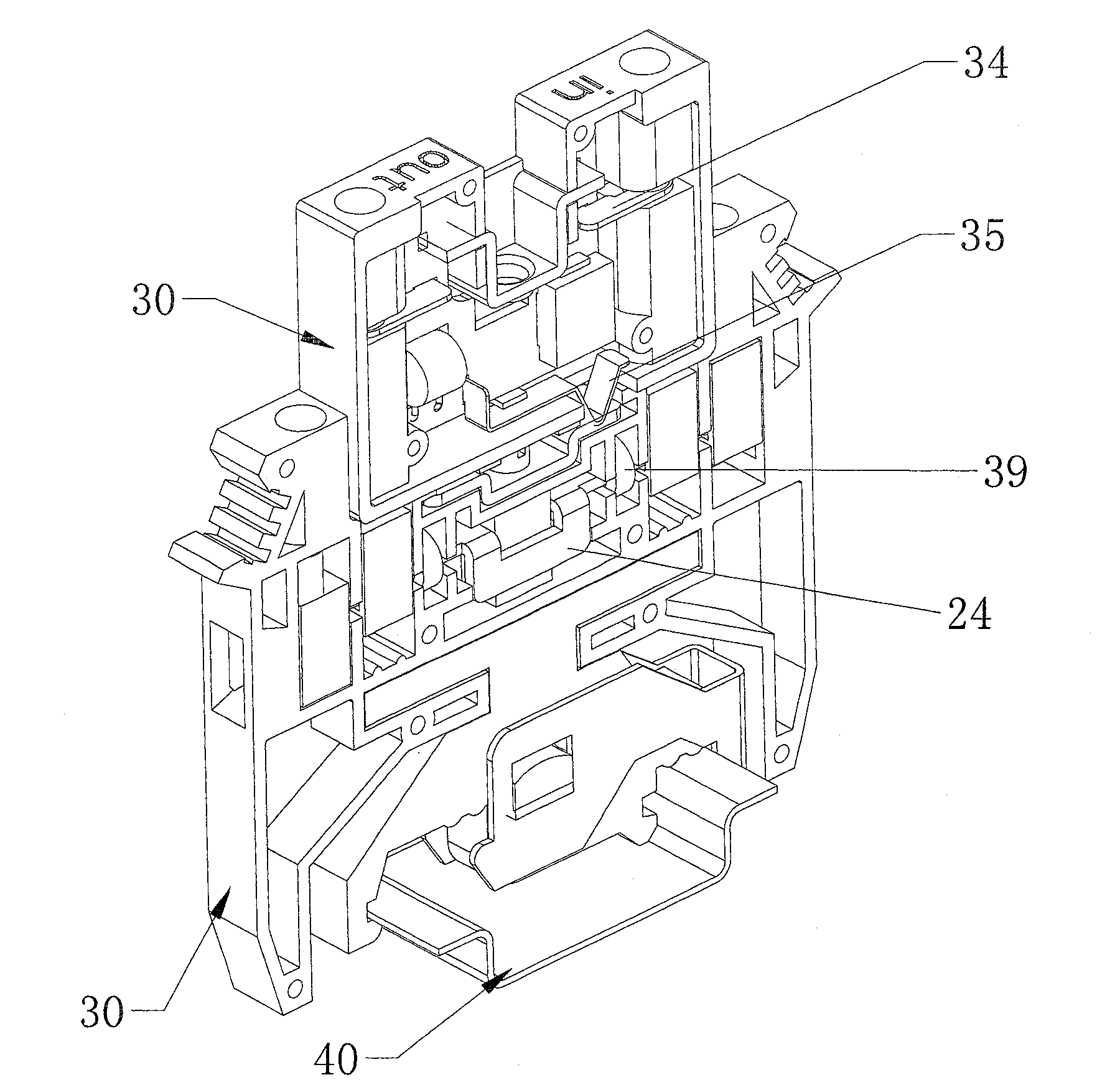 Decoupling anti-lightning circuit and lightning protection connecting terminal