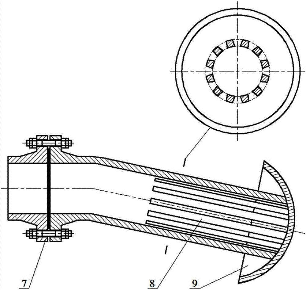 Inclination pipe type underwater pre-dewatering degassing separation apparatus