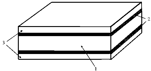 Preparation process of molybdenum/palladium/silver laminar metal matrix composite