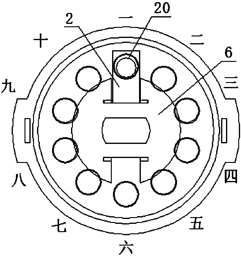 A static sealed rotary switch with shielding function