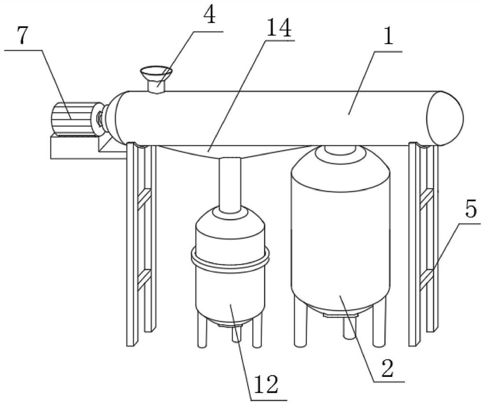 A hydrothermal carbonization treatment equipment for livestock and poultry manure