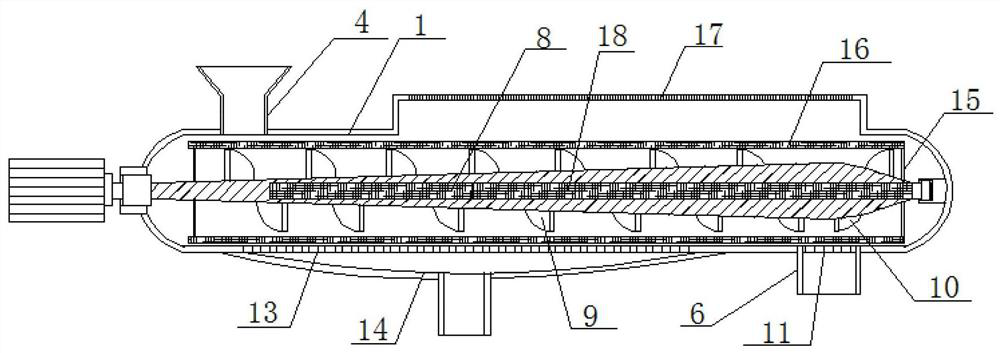 A hydrothermal carbonization treatment equipment for livestock and poultry manure