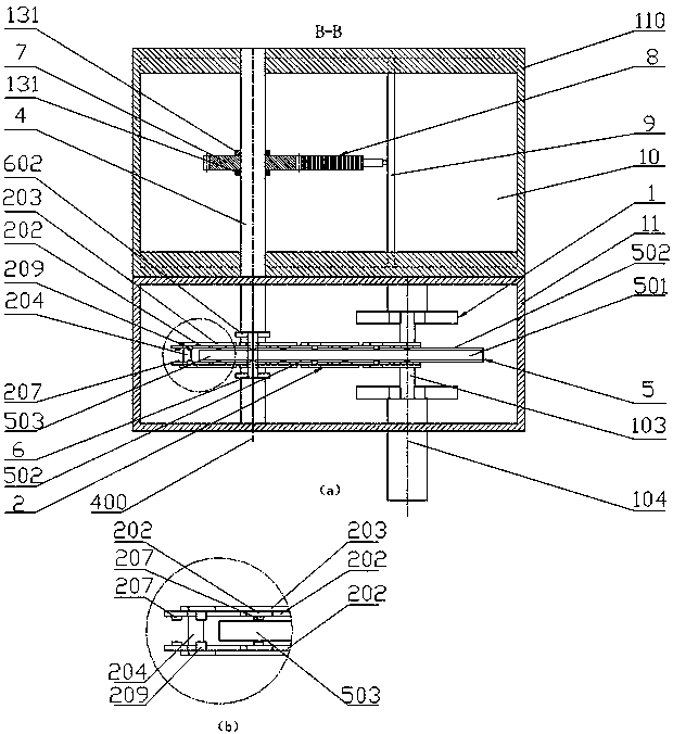 Chain-crankshaft linkage conversion mechanism