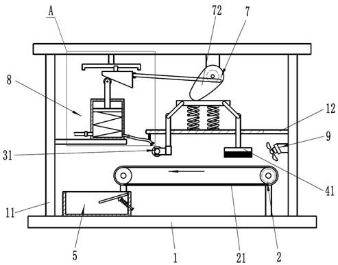 Vamp cleaning and polishing device for shoe making