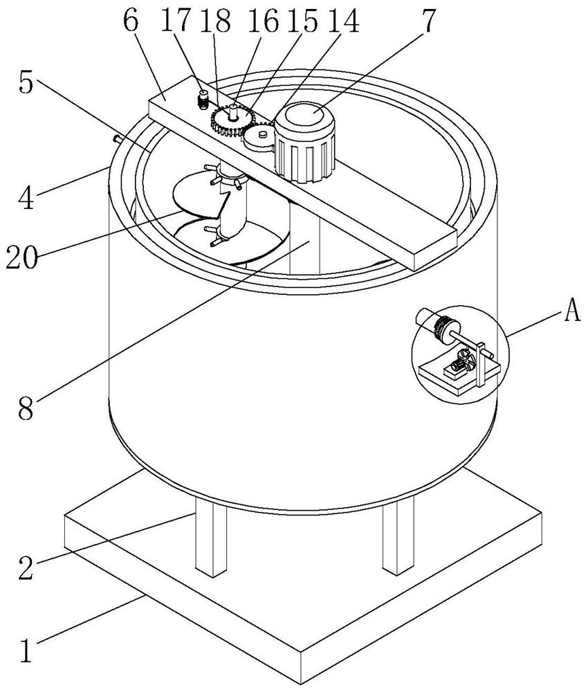 Sand mixing device with good sand discharging effect for casting machinery