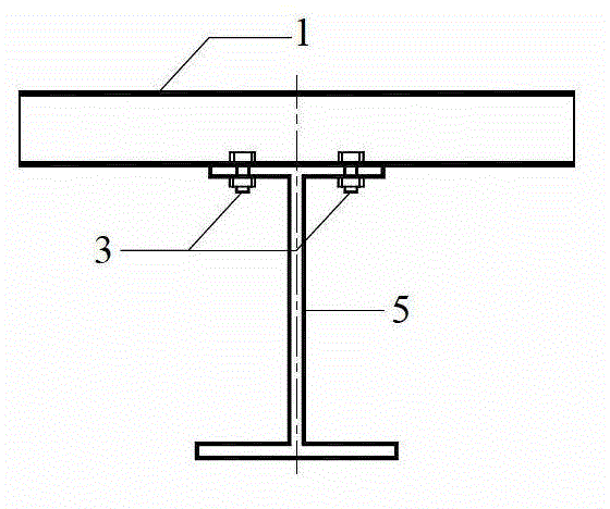 Assembled-type aluminum alloy bridge deck slab-steel girder combined structure