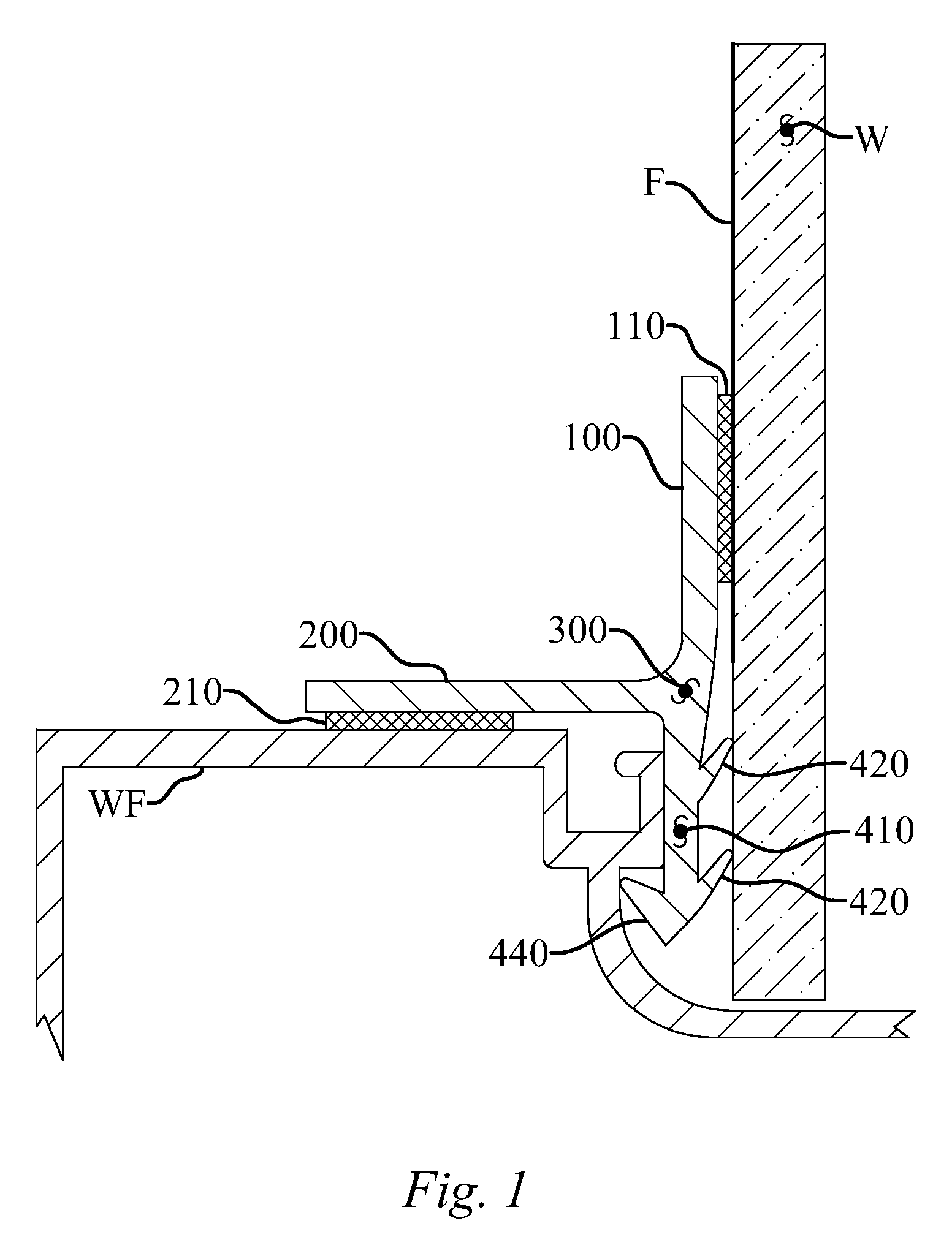 Window film anchoring device