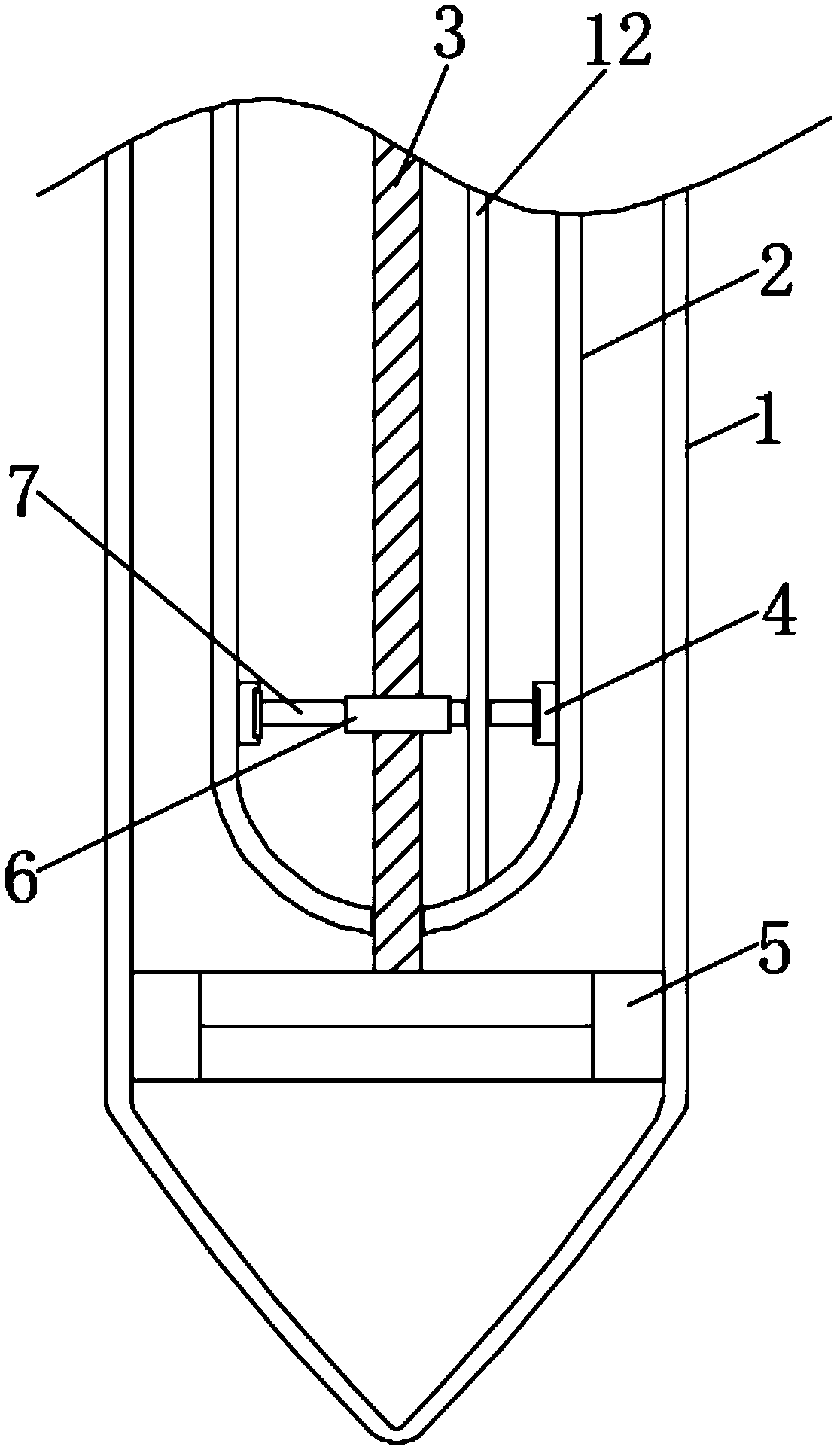 Solar vacuum tube with inner tube water scale self-clearing function