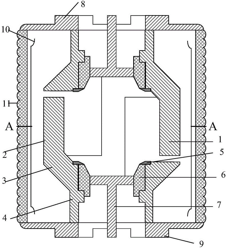 A bipolar trigger type multi-rod vacuum trigger switch