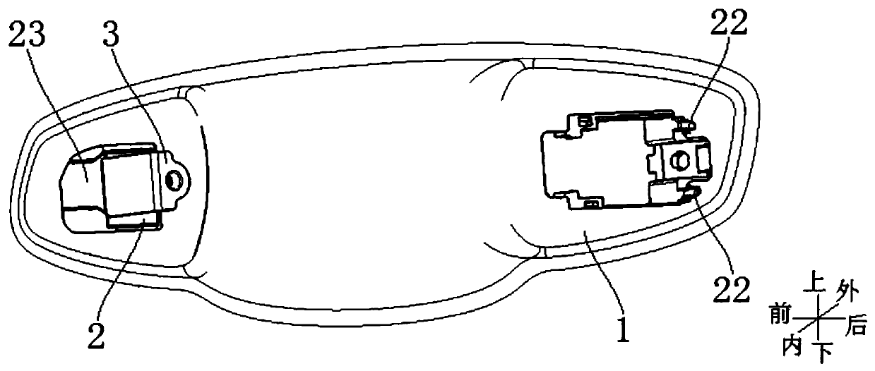 External opening handle support mounting pre-hanging structure