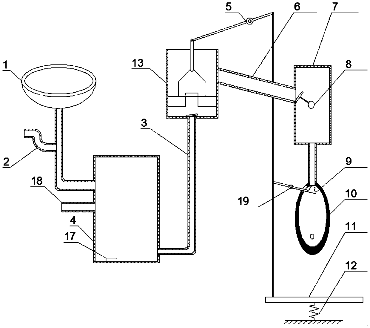 Water-saving device for toilet urinal