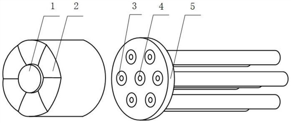 Image segmentation device for astronomical optical fiber aiming