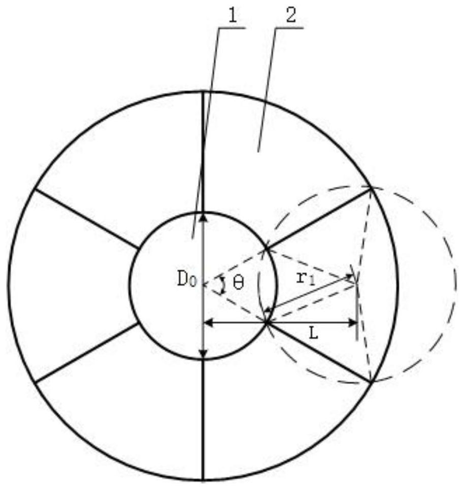 Image segmentation device for astronomical optical fiber aiming