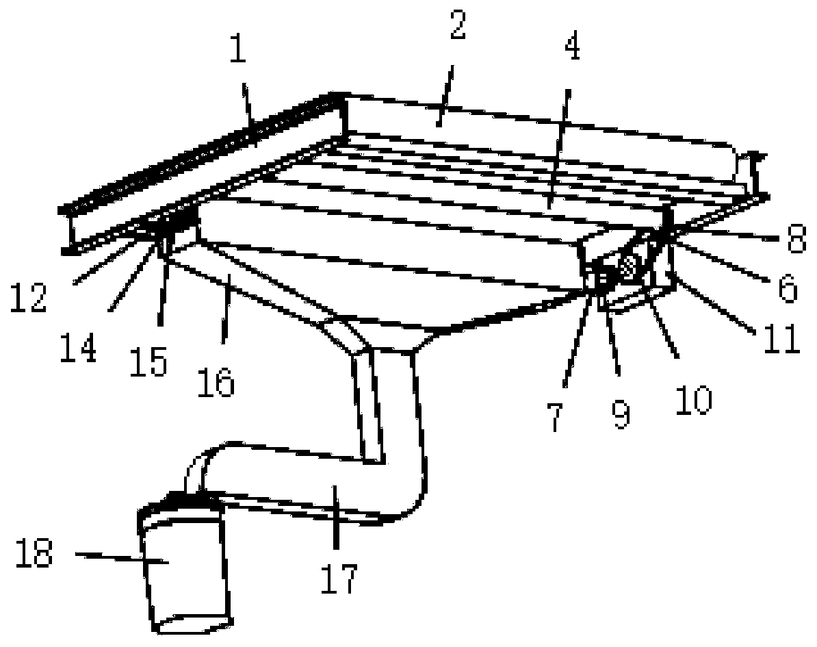 Automatic cleaning device for annular conveying belt