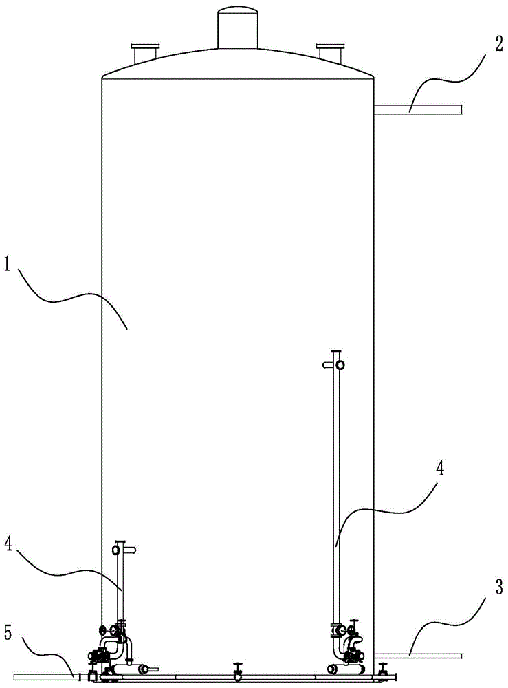 Hydraulic stirring anaerobic tank