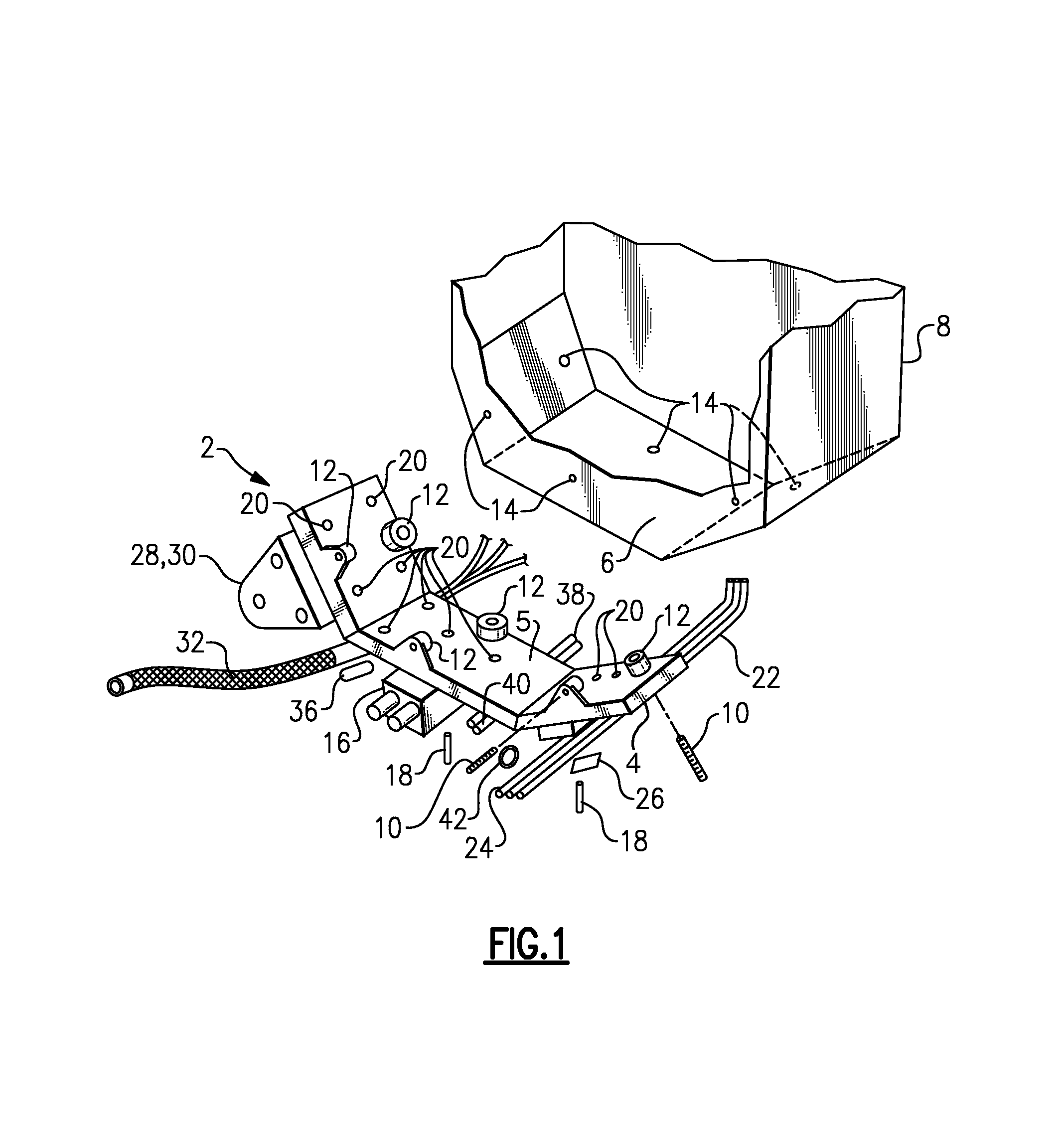 Modular LRU accessory mounting substrate for auxiliary power unit