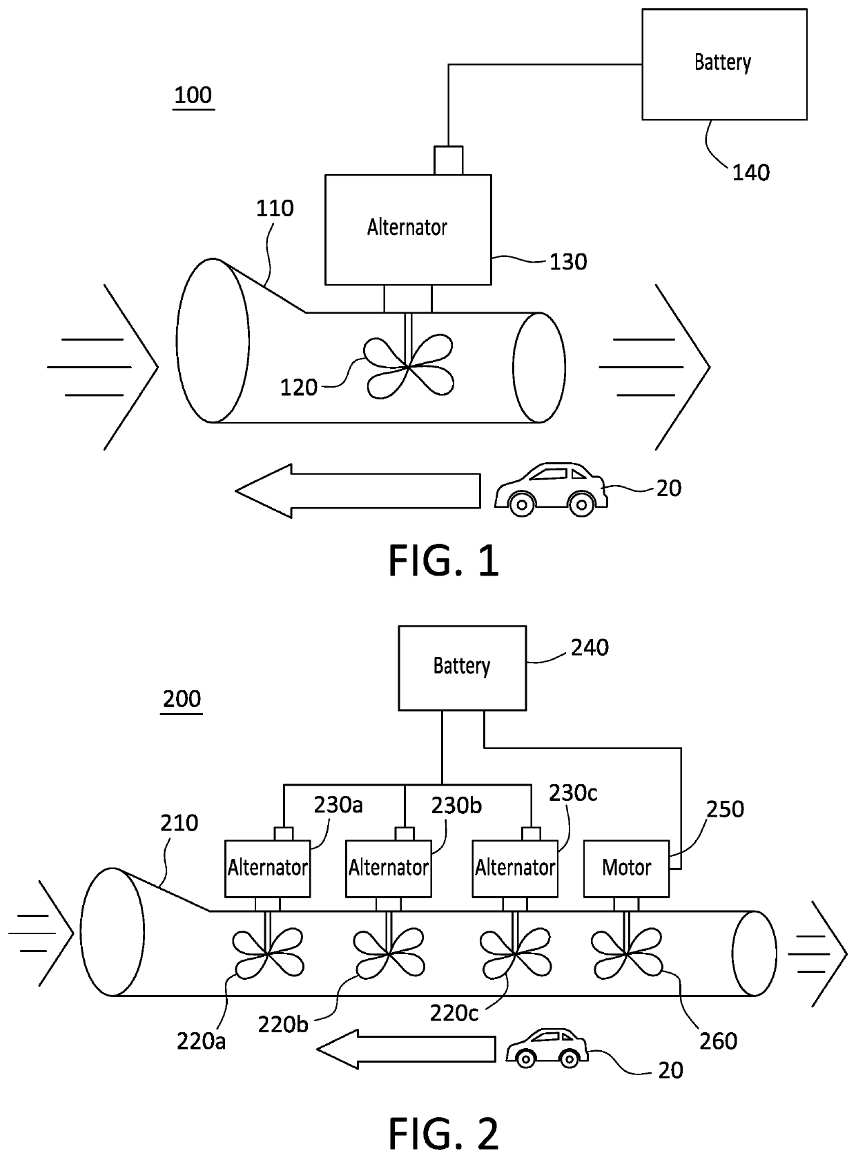 Wind powered system for vehicles