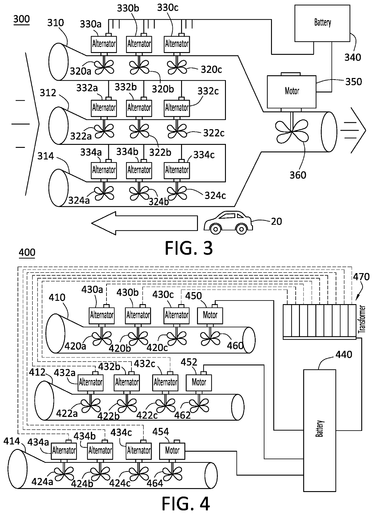 Wind powered system for vehicles