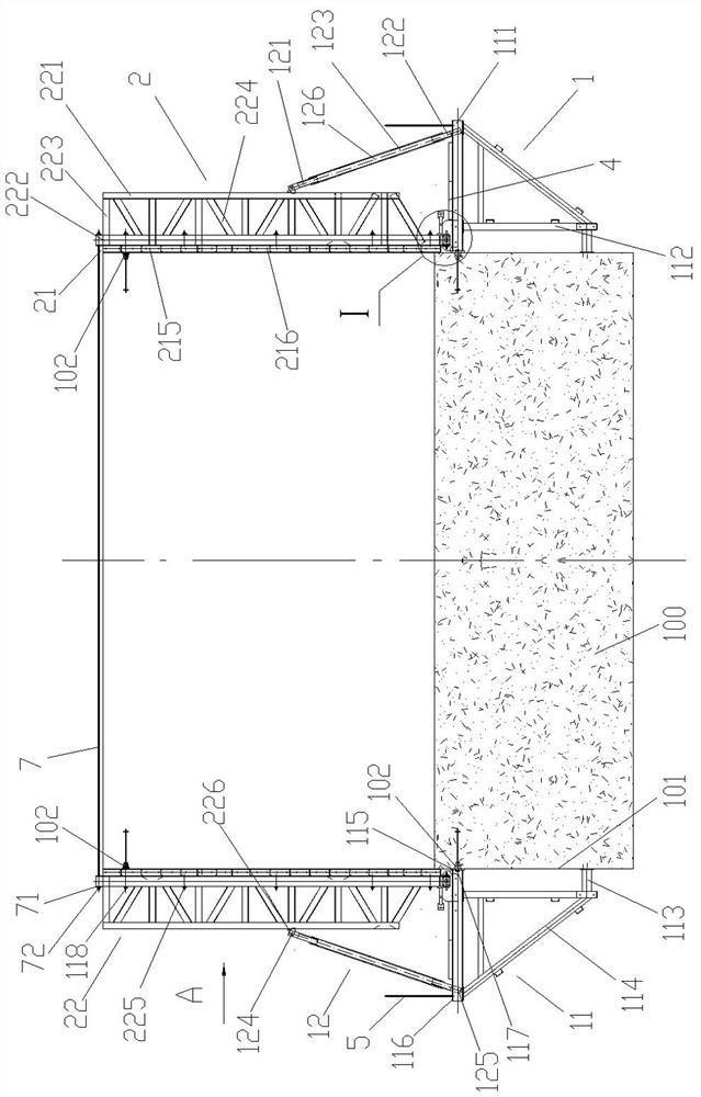 Ship lock head side pier combined template and installation method