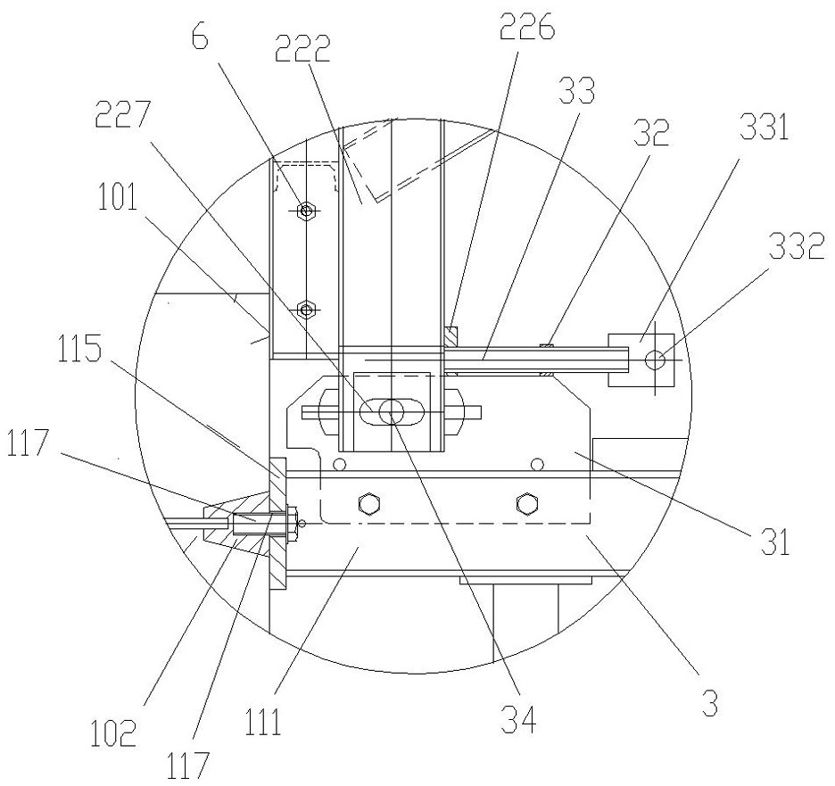 Ship lock head side pier combined template and installation method