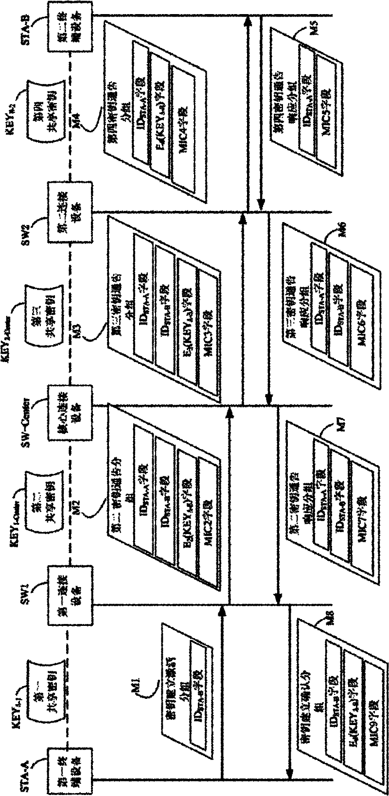 Notice-type safe connection establishing system and method