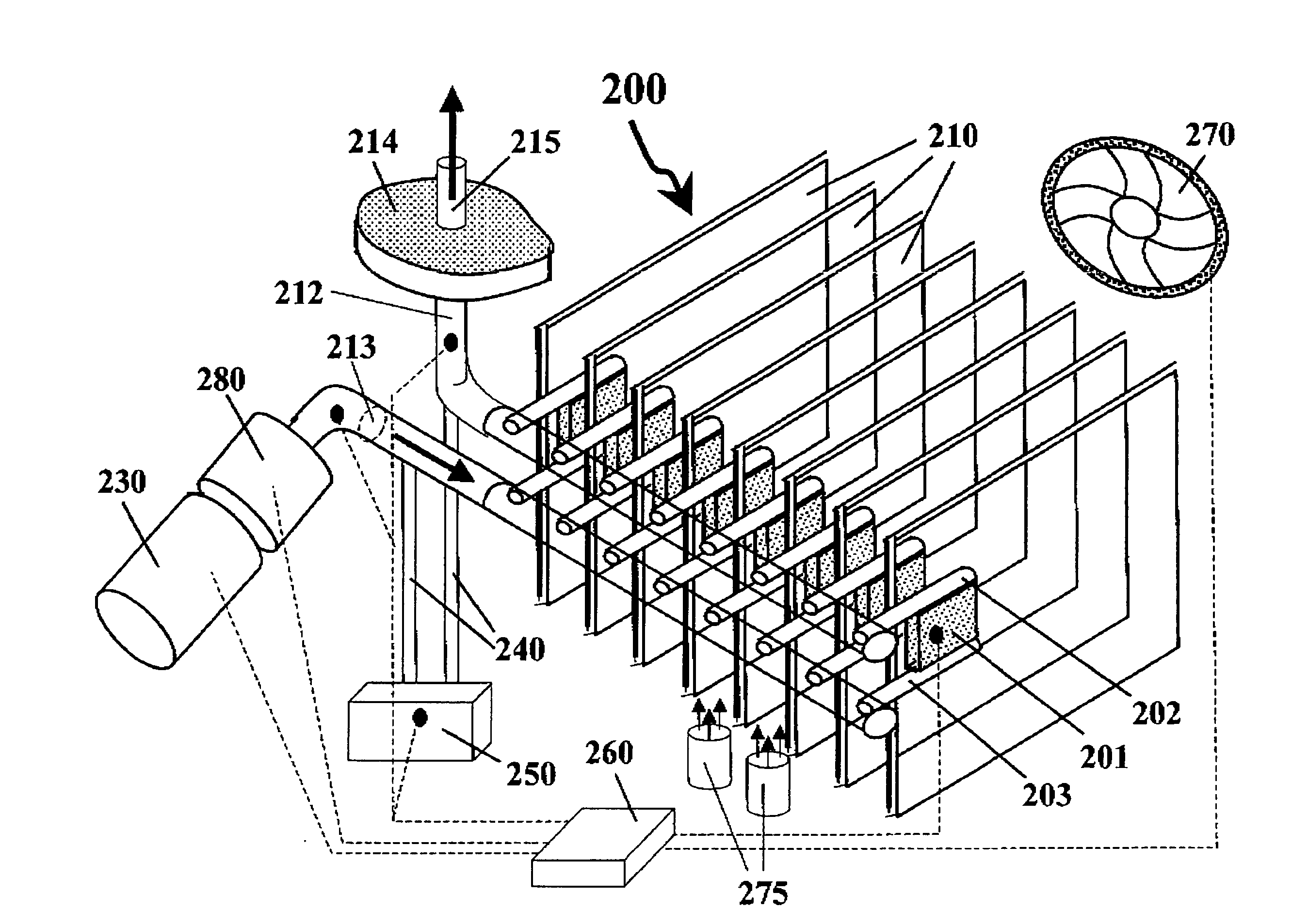 Heat-exchanger device and cooling system