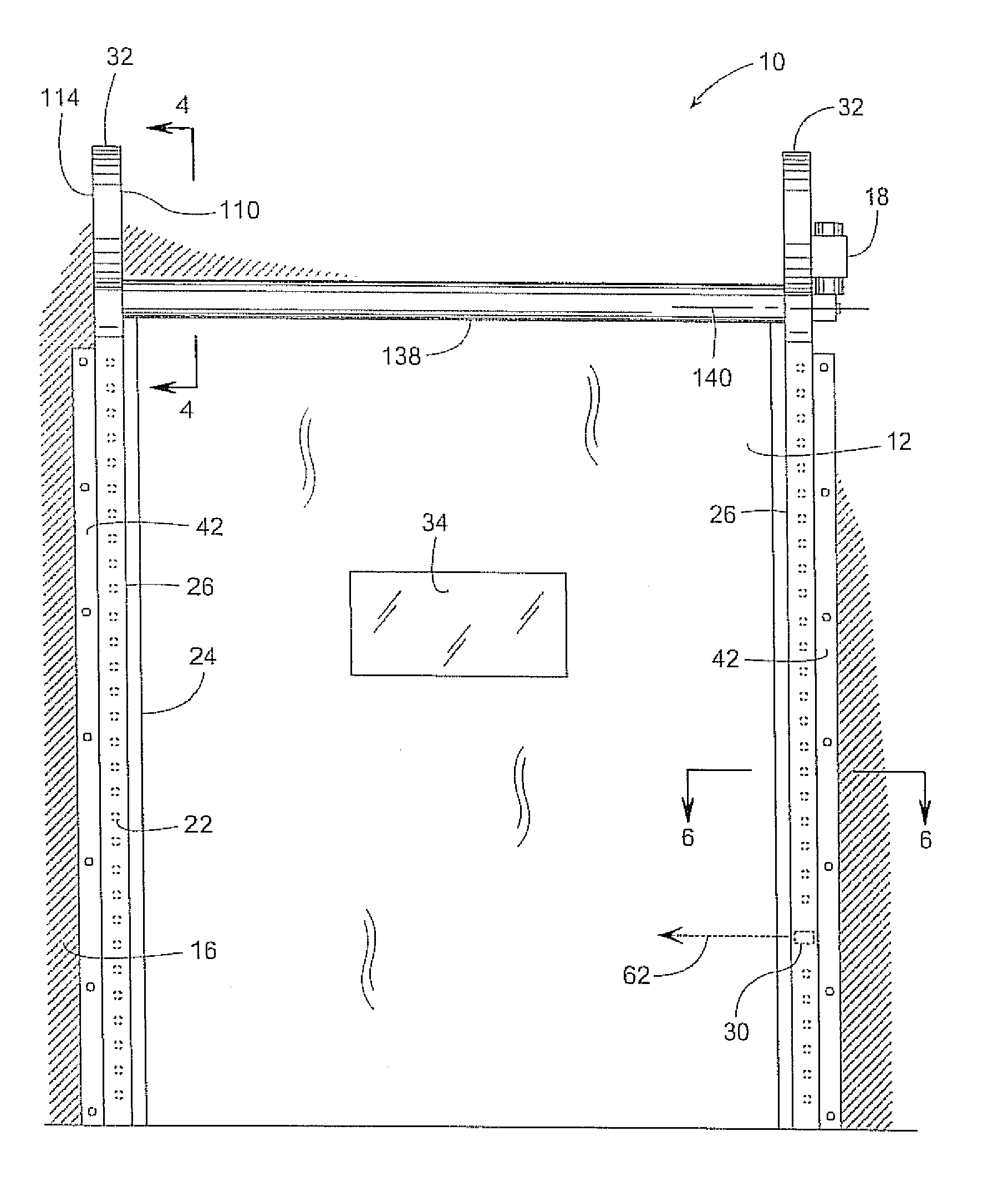 Track and guide system for a door