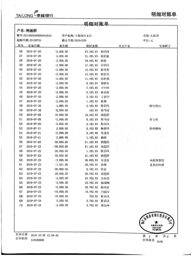 Method for improving bank flow identification accuracy