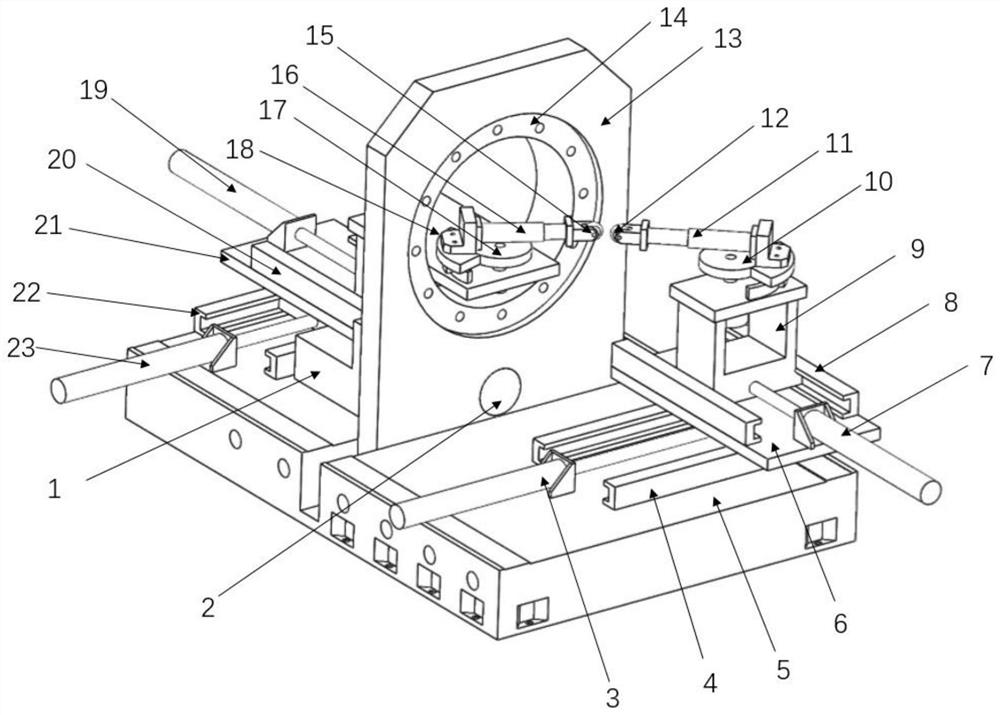 A large-diameter thin-wall back-sealing structure counter-wheel spinning device based on edge constraints