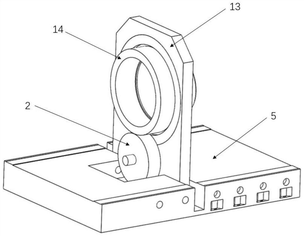 A large-diameter thin-wall back-sealing structure counter-wheel spinning device based on edge constraints