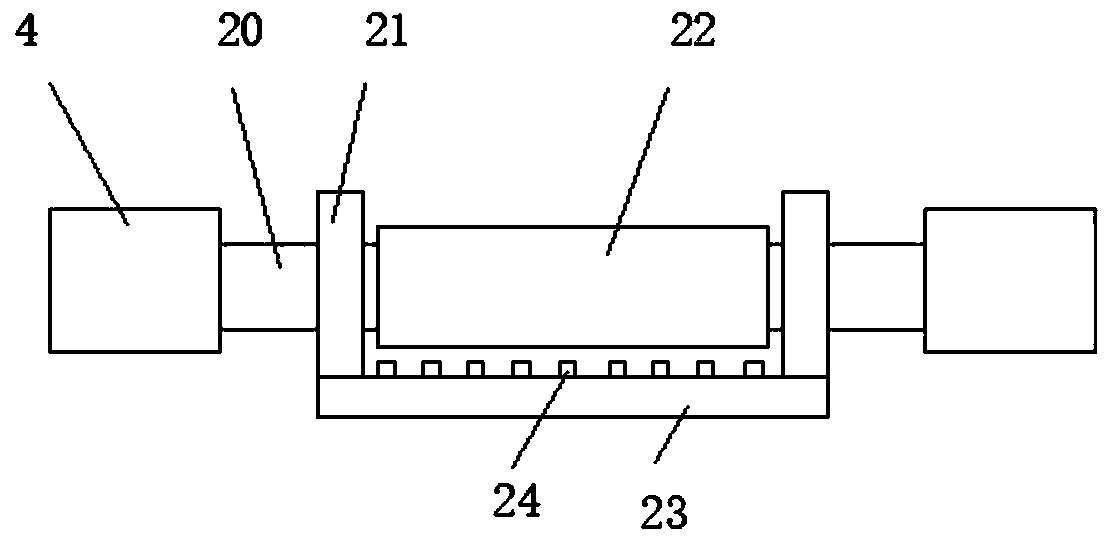 Novel wall painting device for construction machinery